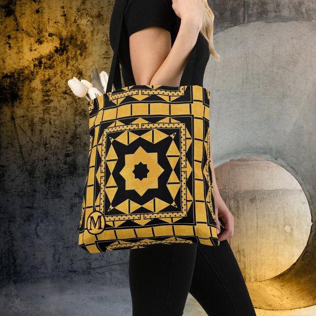 Sac fourre-tout Motif Monogram Black Ocher (Créateur téléchargé)