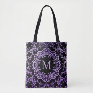 Sac fourre-tout Motif Monogram Purple Filigree