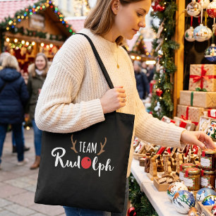 Sac fourre-tout motif Noël Team Rudolph
