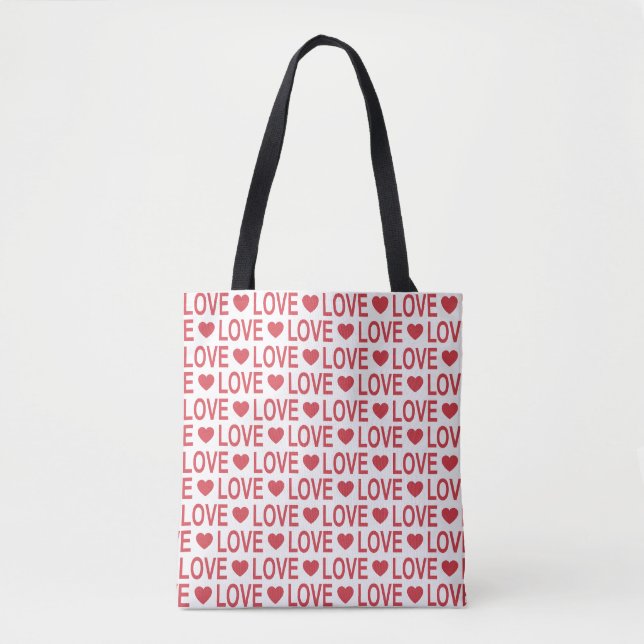 Sac fourre-tout Motif Red Love (Devant)