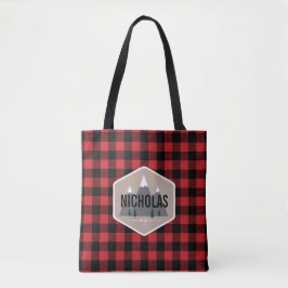 Sac fourre-tout Motif rouge et noir à Buffalo