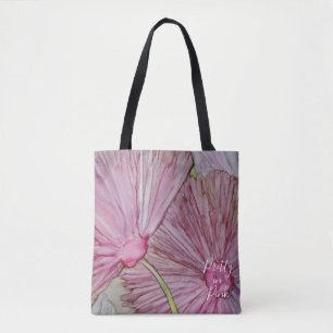 Sac fourre-tout, Moyenne "Jolies Fleurs Roses"