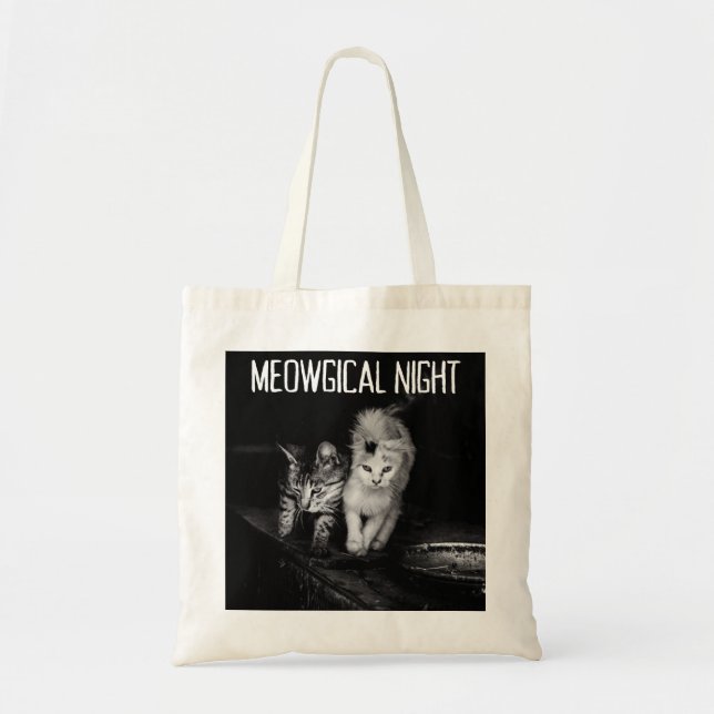 Sac fourre-tout mystique de chats Halloween (Devant)