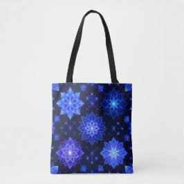 Sac fourre-tout mystique Floral bleu violet brilla