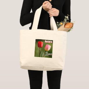 sac fourre-tout "Nature Lover" - Design de tulipe