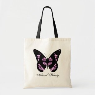 Sac fourre-tout naturel à papillon de beauté