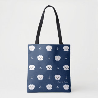 Sac fourre-tout nautique à chiot de Maltipoo de