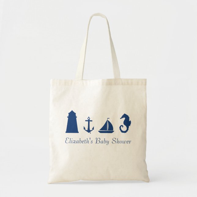 Sac fourre-tout nautique personnalisé à silhouette (Devant)