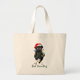 Sac fourre - tout noir à carlin de Bah HumPug