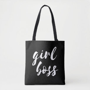 Sac fourre-tout noir de fille patron