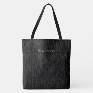 Sac fourre-tout noir moderne et chic