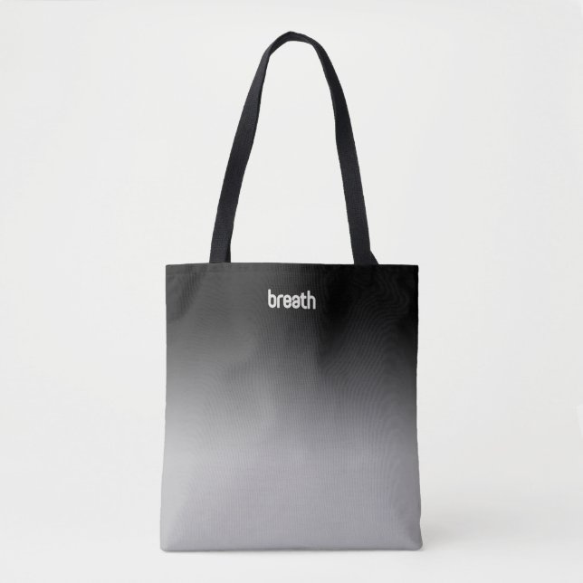 Sac fourre-tout noir Ombre - Couleur douce, Esprit (Devant)