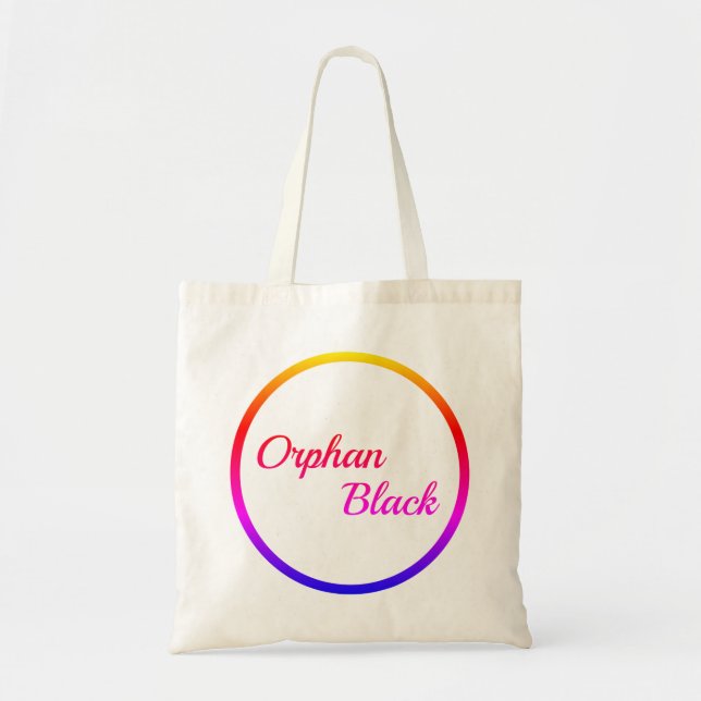 Sac fourre-tout noir orphelin à arc-en-ciel (Devant)