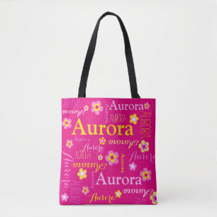 Sac fourre-tout nommé fait sur commande à art de