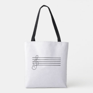 Sac fourre-tout, notes de musique et personnel