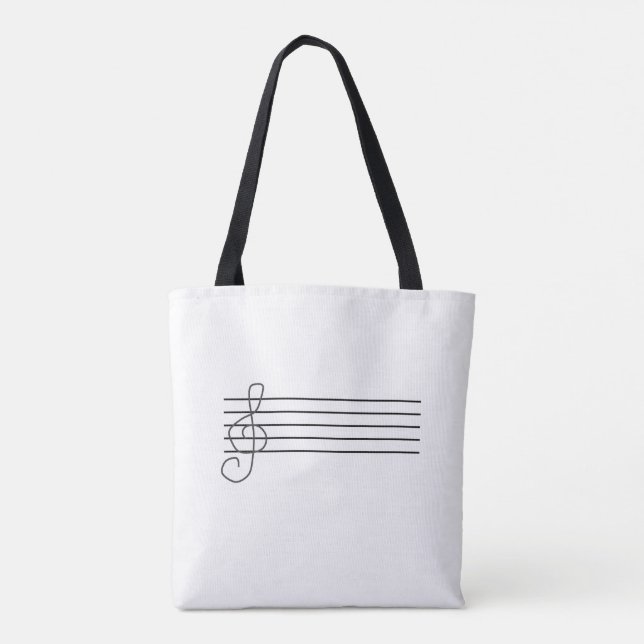 Sac fourre-tout, notes de musique et personnel (Dos)