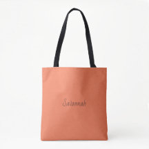 Sac fourre-tout orange Boho-Chic Persimmon