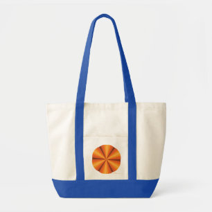 Sac fourre-tout orange illusion optique