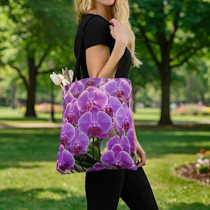 Sac fourre-tout Orchidées Violettes