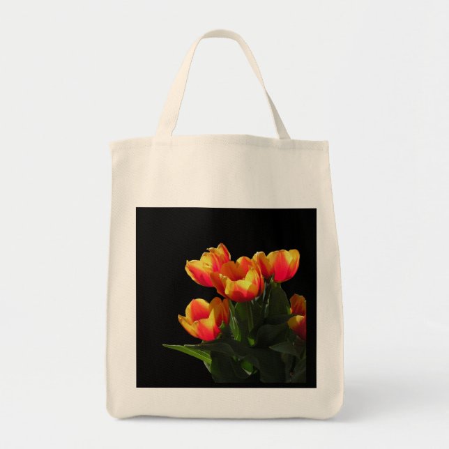 Sac fourre-tout organique à tulipe de Rembrandt (Devant)