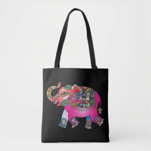sac fourre-tout ornemental d'éléphant