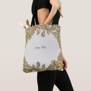 Sac fourre-tout ornemental doré