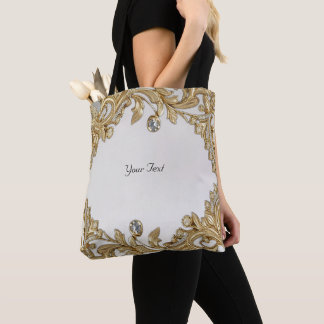 Sac fourre-tout ornemental doré