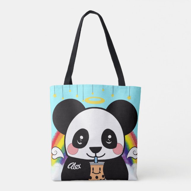 Sac fourre-tout Ours Kawaii Boba Panda (Dos)