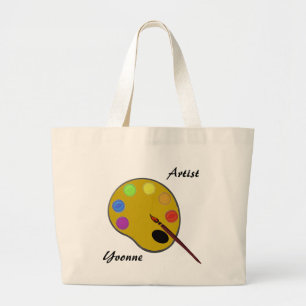 Sac fourre-tout - Palette de peinture avec pinceau