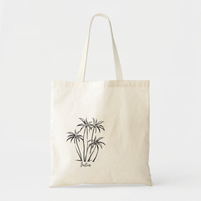 Sac fourre-tout Palmiers pour enterrement de vie d (Devant)