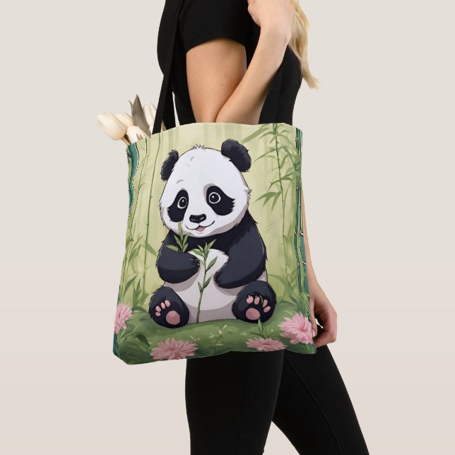 Sac fourre-tout Panda Paradise (De près)