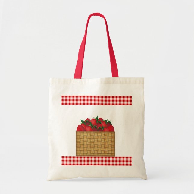 Sac fourre-tout panier fraise (Devant)