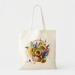 Sac fourre-tout panier tournesol