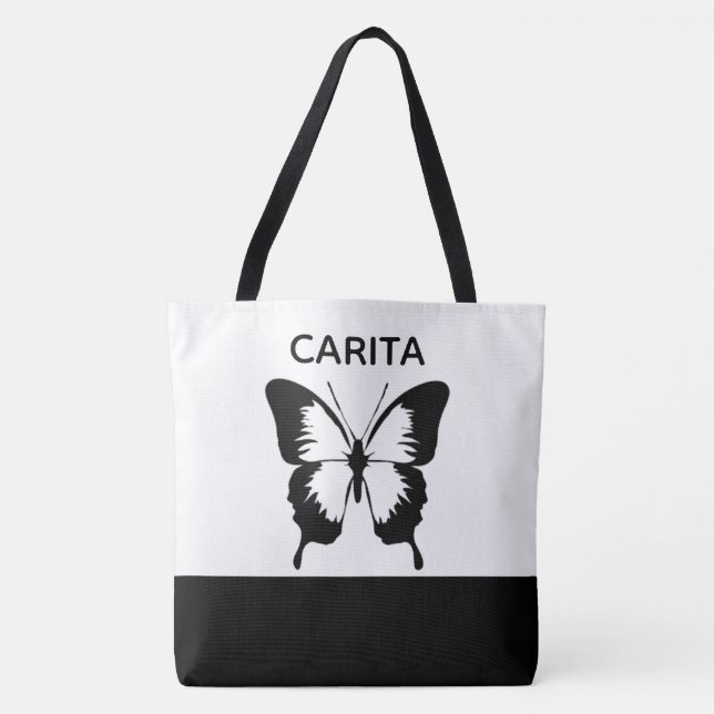 Sac fourre-tout papillon personnalisé (Devant)