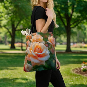 Sac fourre-tout Peach Roses Image No. 2