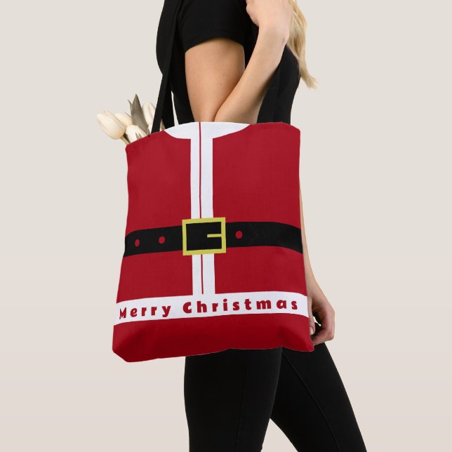 Sac fourre-tout Père Noël de Noël (De près)