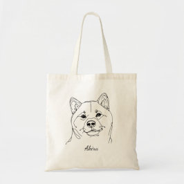 Sac fourre-tout personnalisable Shiba Inu