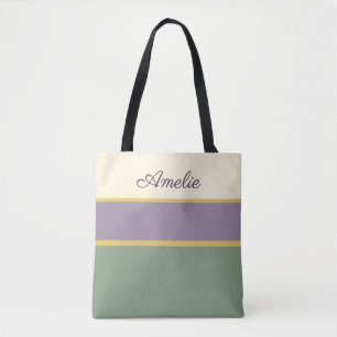 Sac fourre-tout personnalisé à la lavande sauvage 