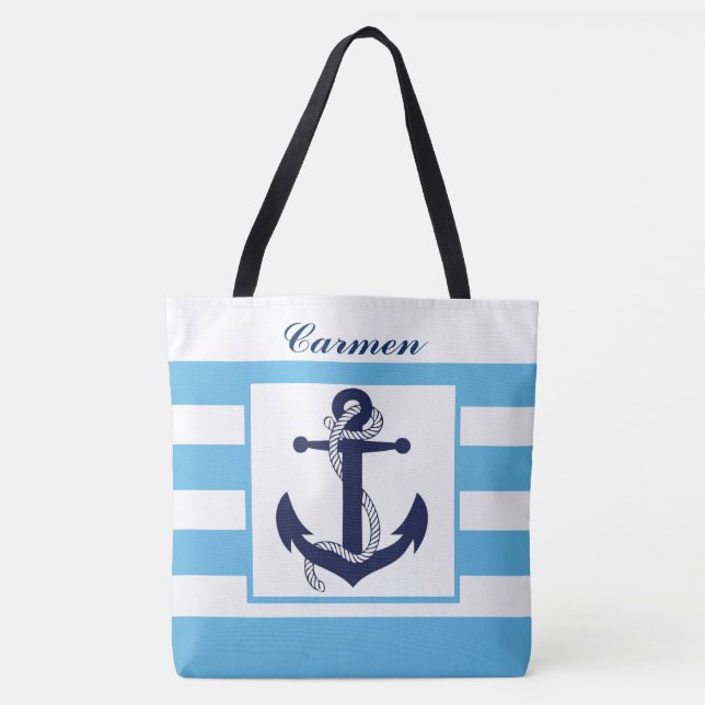 Sac fourre-tout Personnalisé - À La Plage! (Devant)