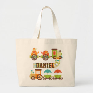Sac fourre-tout personnalisé à trains