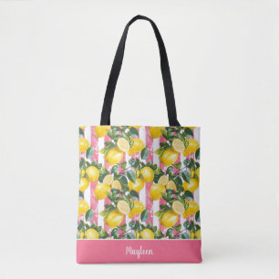 Sac fourre-tout personnalisé au citron