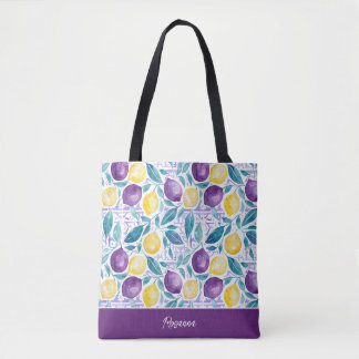 Sac fourre-tout personnalisé au citron
