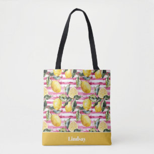 Sac fourre-tout personnalisé au citron