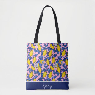Sac fourre-tout personnalisé au citron