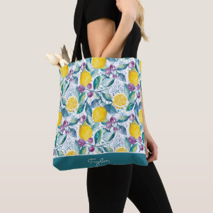 Sac fourre-tout personnalisé au citron