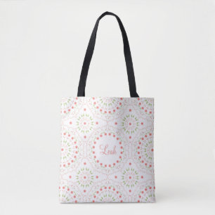 Sac fourre-tout personnalisé au motif mandala flor