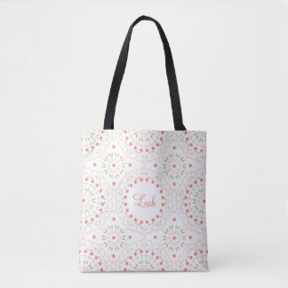 Sac fourre-tout personnalisé au motif mandala flor