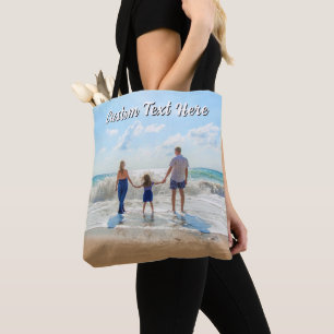Sac fourre-tout personnalisé avec photo et texte