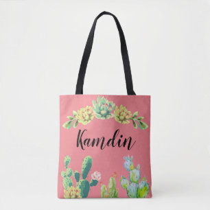 Sac fourre-tout personnalisé Cactus de Bohême Succ
