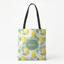 Sac fourre-tout personnalisé citron